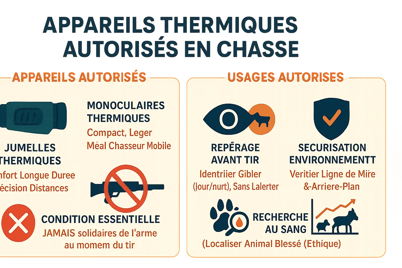 Monoculaire thermique utilisé pour l'observation en forêt