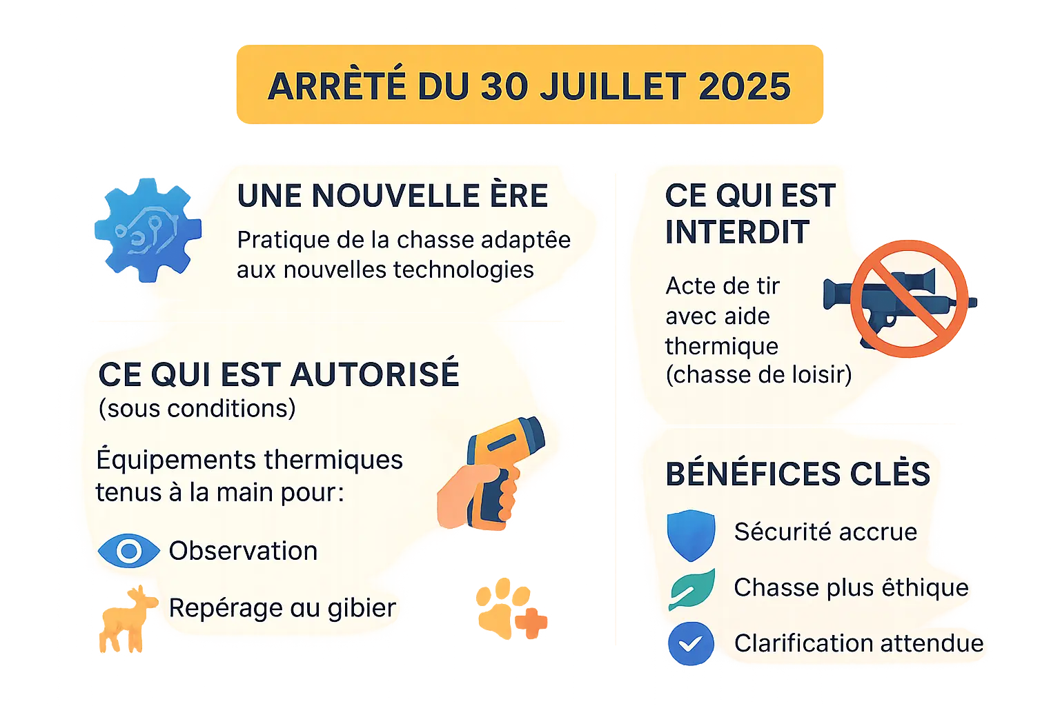 Réglementation chasse et vision thermique 2025