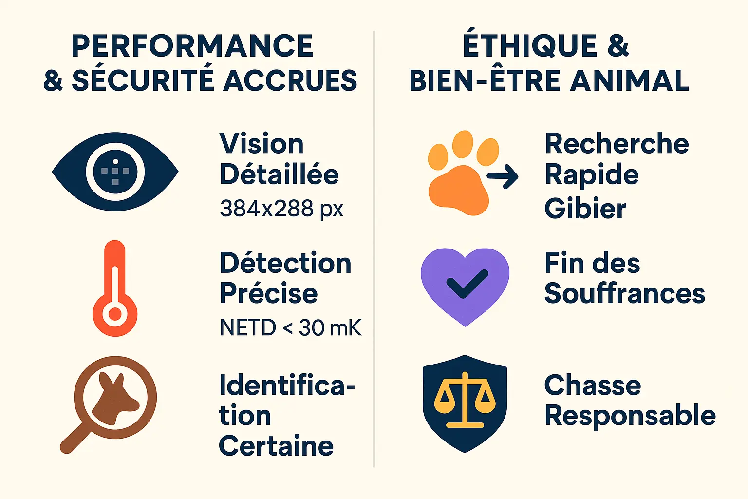 Utilisation de la vision thermique pour la chasse