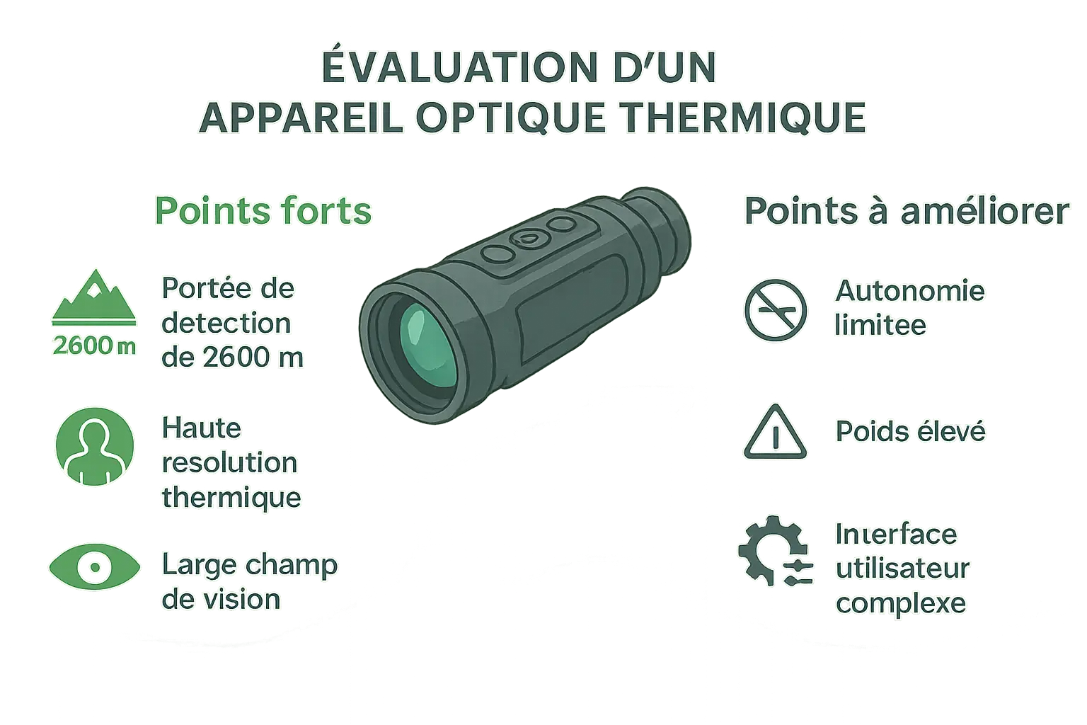 Jumelle thermique Nocpix QUEST H50R en utilisation nocturne